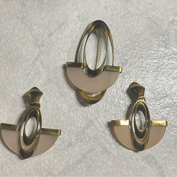 VINTAGE Brooch & Earrings - Picture 1 of 2